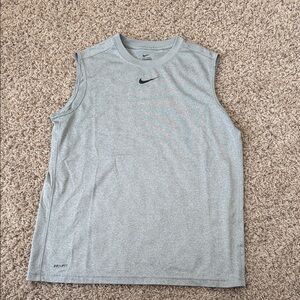 Nike Men's Heather Gray Dri-FIT Tank Top